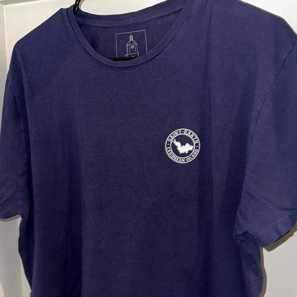 Kiwi Blue Short Sleeve Tee Classic Crew Neck